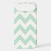Light Green Chevron Case-Mate iPhone Case (Back)