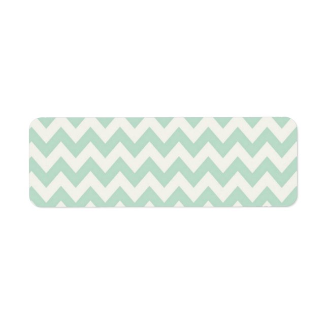 Light Green Chevron Return Address Labels (Front)