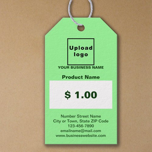 Light Green Color Business Product Price Tag