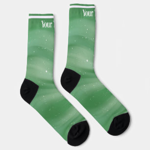 Light green   Custom Name Socks