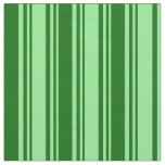 [ Thumbnail: Light Green & Dark Green Lined/Striped Pattern Fabric ]