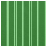 [ Thumbnail: Light Green & Dark Green Lines Pattern Fabric ]