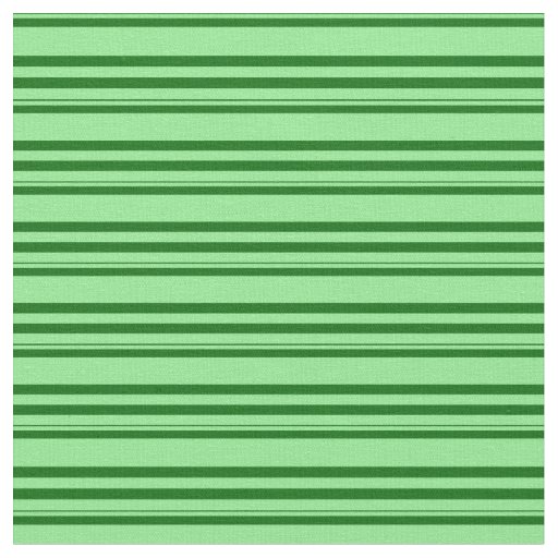 Light Green & Dark Green Stripes Pattern Fabric