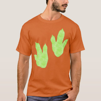 Light Green Dinosaur Footprint T-Shirt