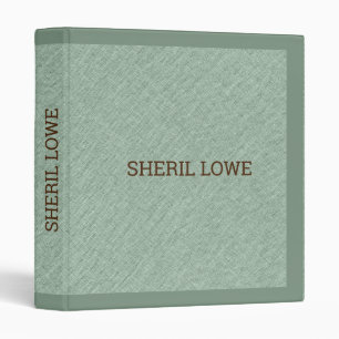 Light-green faux line texture look 3 ring binder
