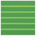 [ Thumbnail: Light Green & Forest Green Lined/Striped Pattern Fabric ]