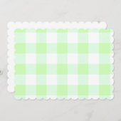 Light Green Gingham Check Pattern (Front/Back)