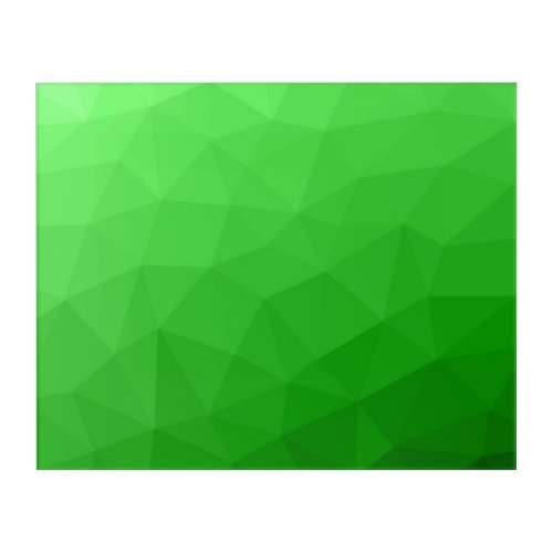 Light green gradient geometric mesh bright pattern acrylic print