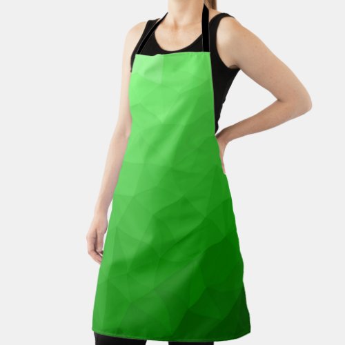 Light green gradient geometric mesh bright pattern apron