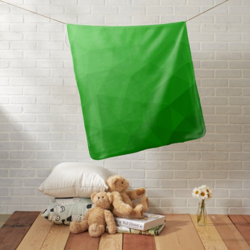 Light green gradient geometric mesh bright pattern baby blanket