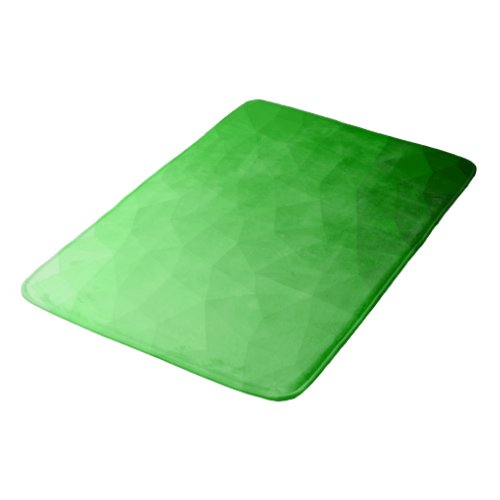 Light green gradient geometric mesh bright pattern bath mat