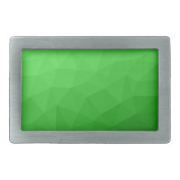 Light green gradient geometric mesh bright pattern belt buckle