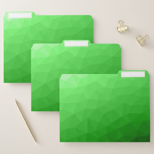 Light green gradient geometric mesh bright pattern file folder