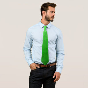 Light green gradient geometric mesh bright pattern neck tie