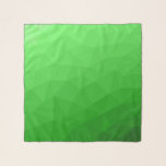 Light green gradient geometric mesh bright pattern scarf<br><div class="desc">Light green gradient geometric mesh pattern bright triangles ombre. Cool modern triangle geometric mesh with light to dark green ombre gradient design.</div>