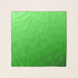 Light green gradient geometric mesh bright pattern scarf
