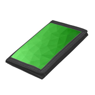 Light green gradient geometric mesh bright pattern tri-fold wallet