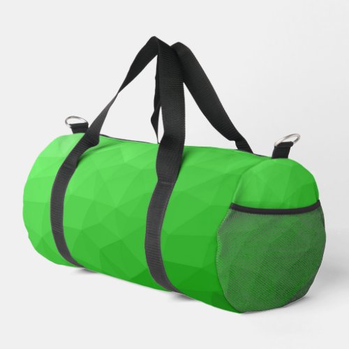 Light green gradient geometric mesh pattern duffle bag