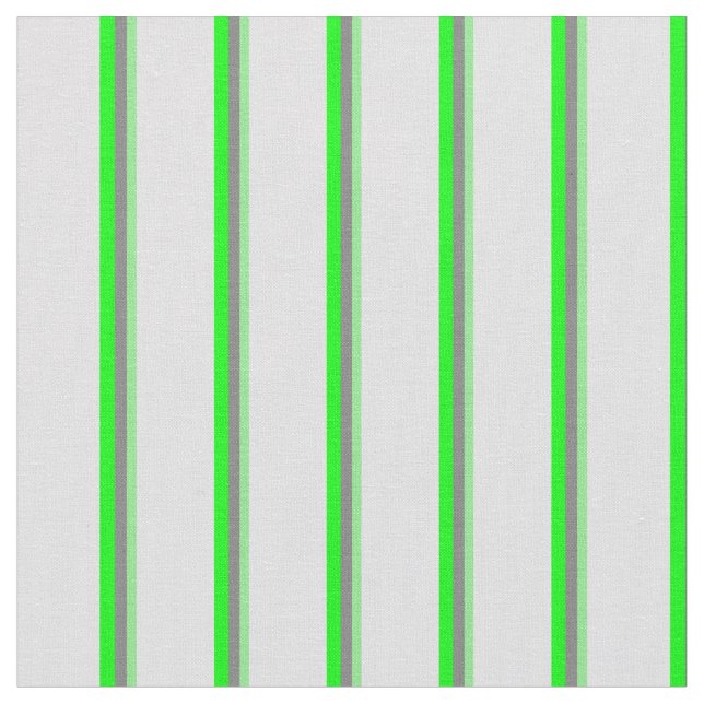 Light Green, Gray, Lime, and Lavender Pattern Fabric (Close Up)