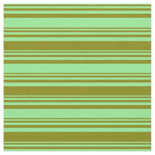 Light Green & Green Stripes Fabric