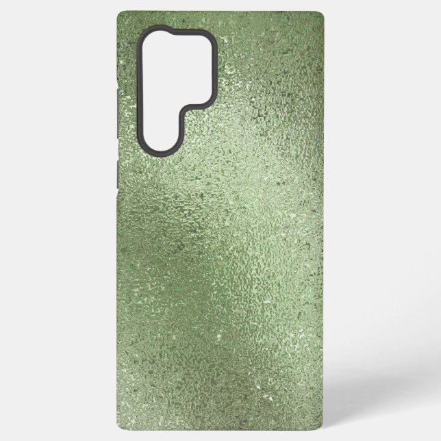 Light green iridescent texture background samsung galaxy case (Back)