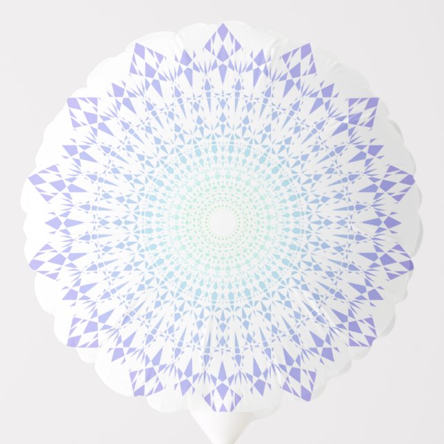 Light Green-Light Purple Diamond Edge Balloon (Front)
