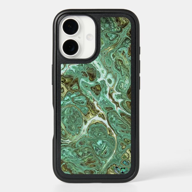 Light Green  Marble Swirl OtterBox Phone Case (Back)