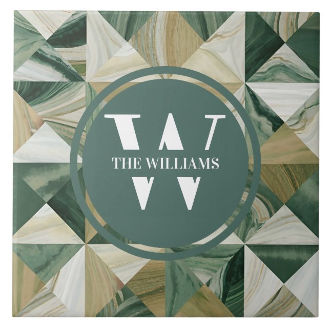 Light Green Marble Tile (Front)