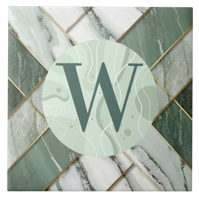 Light Green Marble Tile (Front)