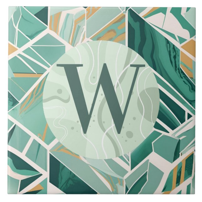 Light Green Marble Tile (Front)