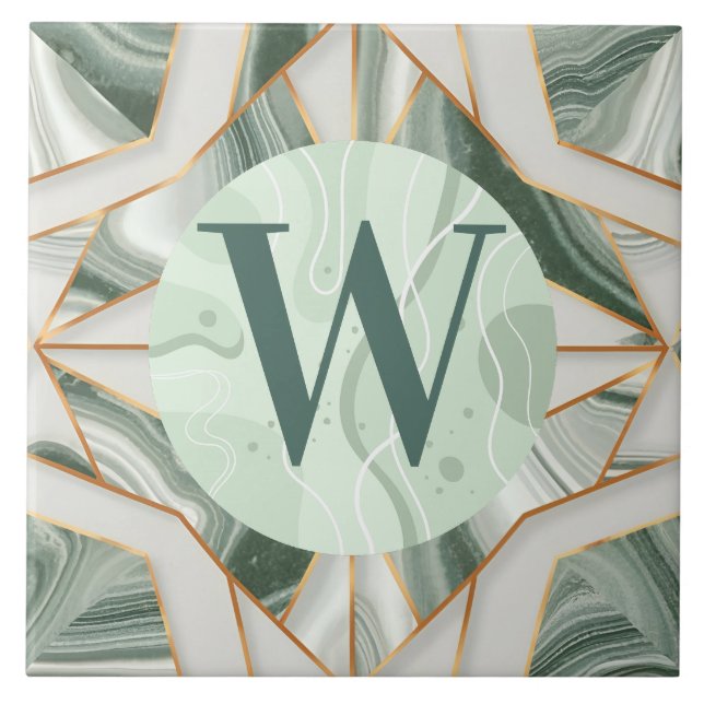 Light Green Marble Tile (Front)