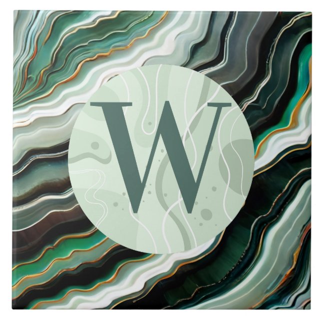 Light Green Marble Tile (Front)