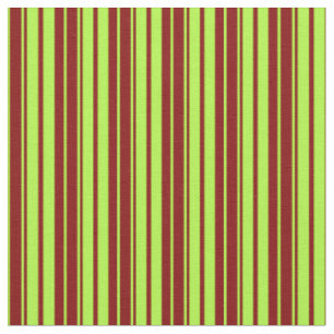 Light Green & Maroon Lines Pattern Fabric