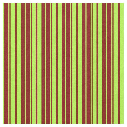 Light Green & Maroon Lines Pattern Fabric