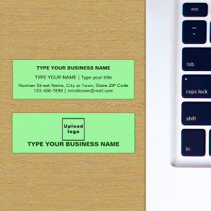 Light Green Mini Business Card