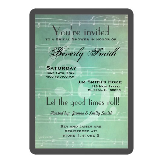 Travel Themed Bridal Shower Invitation