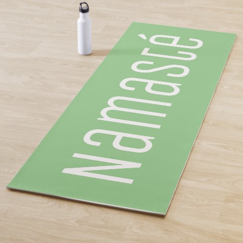 Light green Namast yoga mat for gym exercises