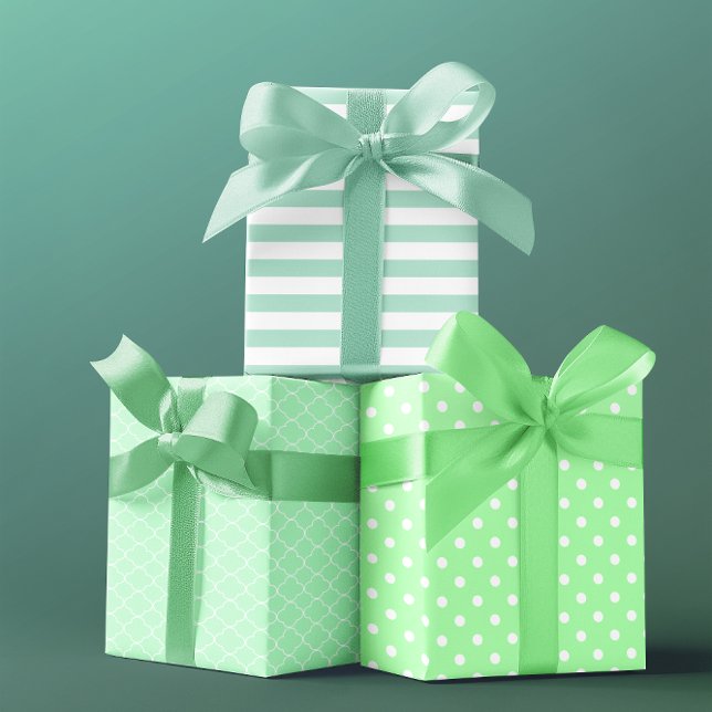 Light Green Patterned Wrapping Paper Sheets (Creator Uploaded)
