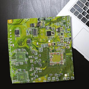 Light Green PCB Circuit Board Design for IT Pros Bandana