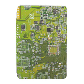 Light Green PCB Circuit Board Design for IT Pros iPad Mini Cover