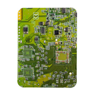 Light Green PCB Circuit Board Design for IT Pros Magnet