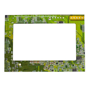 Light Green PCB Circuit Board Design for IT Pros Magnetic Frame
