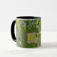Light Green PCB Circuit Board Design for IT Pros