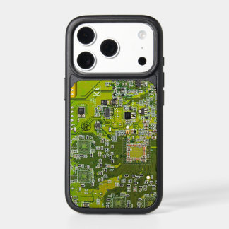 Light Green PCB Circuit Board Design for IT Pros iPhone 17 Pro Case