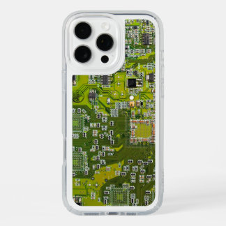 Light Green PCB Circuit Board Design for IT Pros iPhone 16 Pro Max Case