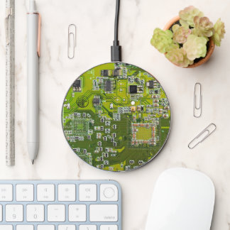 Light Green PCB Circuit Board Design for IT Pros Wireless Charger
