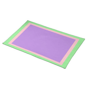 Light Green Pink and Lavender Placemats