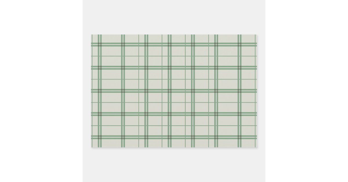 Checkered Pattern Blush Pink and Hunter Green Wrapping Paper, Zazzle