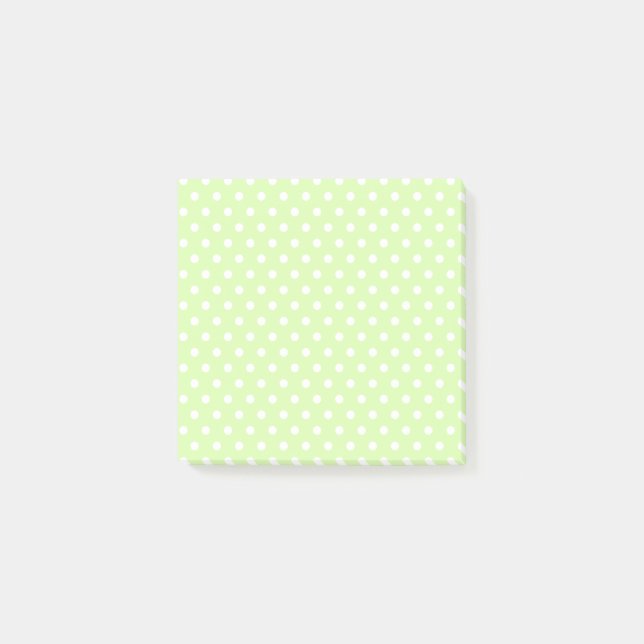 Light green   Polka Dots Notes (Front)
