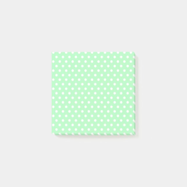 Light green   Polka Dots Notes (Front)